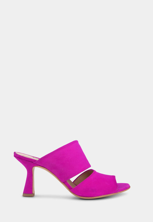 Ivylee Copenhagen Marilyn Suede Stiletto Mule Pink