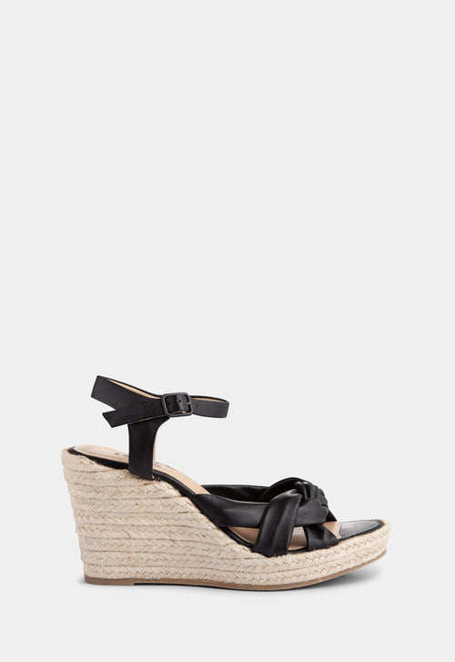 Ivylee Copenhagen Melissa Wedge Sandals Black